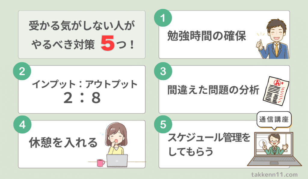 宅建試験　受かる気がしない人　対策　