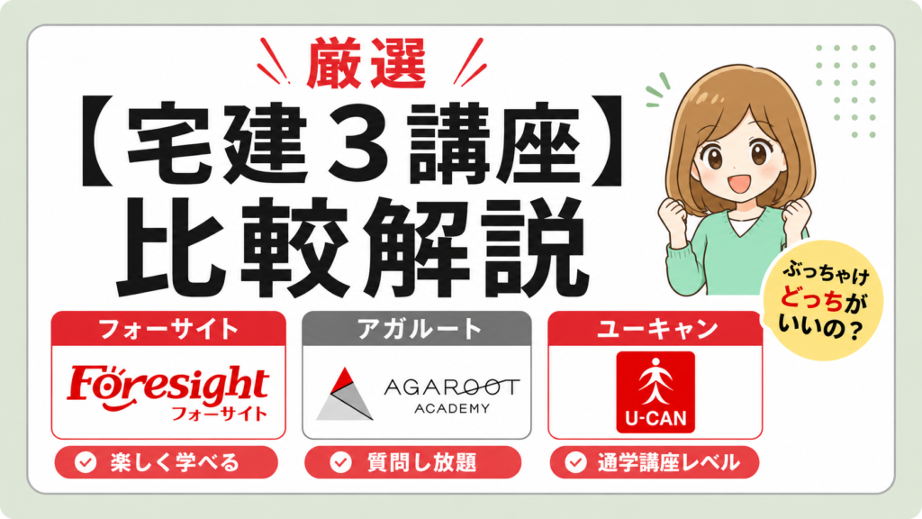 フォーサイト アガルート ユーキャン 比較