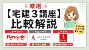 フォーサイト アガルート ユーキャン 比較