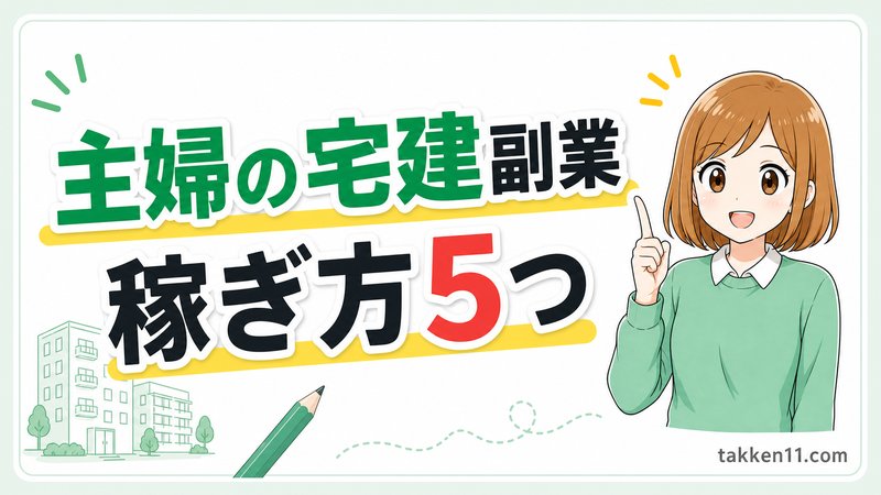 主婦の宅建副業の稼ぎ方5つ